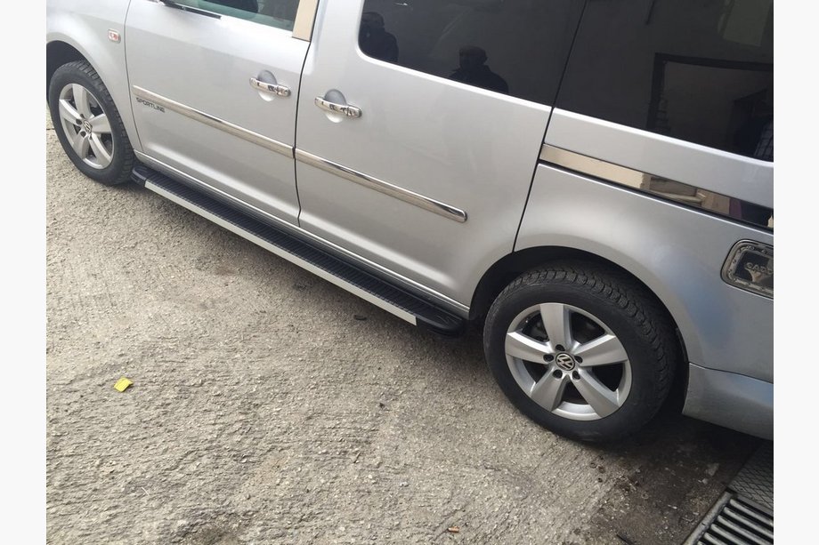 Volkswagen Caddy 2004–2010 Kromade dörrhandtagskåpor (rostfritt stål) 3 st, Carmos – turkiskt stål Foto 2
