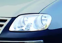 Volkswagen Caddy 2004–2010 Strålkastarlister (2 st, rostfritt stål) foto 4