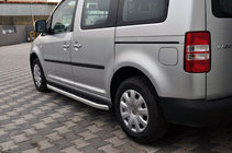 Volkswagen Caddy 2010–2015 Sidosteg Fullmond (2 st, aluminium) foto 1