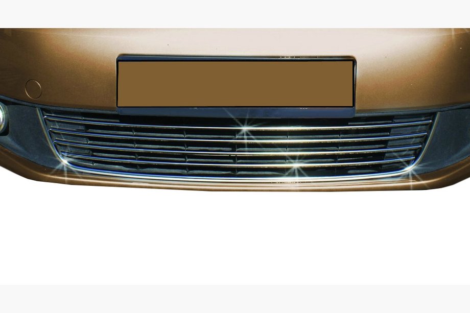 Volkswagen Caddy 2010–2015 Kromlister för främre stötfångare Comfort (5 delar, rostfritt stål) Image