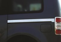 Volkswagen Caddy 2010–2015 List för skjutdörr (2 st, rostfritt) Maxi hjulbas foto 1