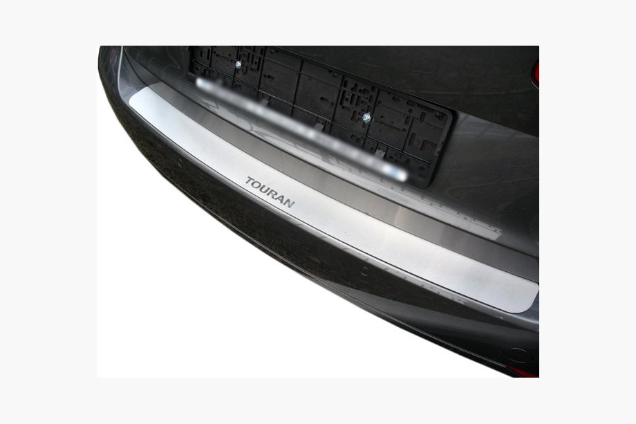 Volkswagen Touran 2010–2015 Natanika lastskydd för bakre stötfångare (rostfritt stål) Image