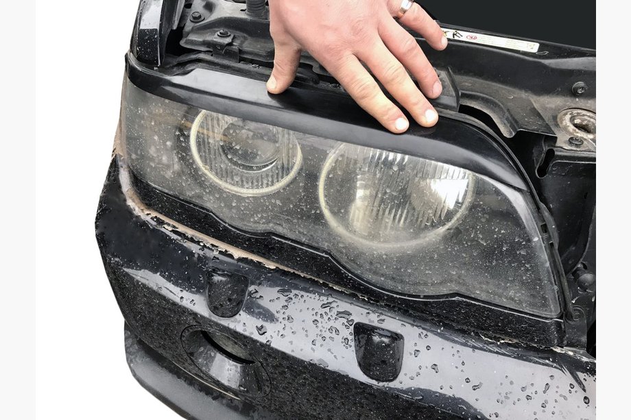 BMW X5 E53 1999–2006 Strålkastarögonlock (2 st, för lackering) Image