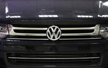 Volkswagen T5 2010–2015 Grillister (Omsa, 4 st, rostfritt) foto 1
