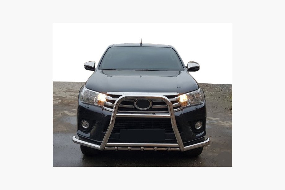 Toyota Hilux 2015– Främre frontbåge F1-59 (rostfritt stål) Image