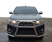 Toyota Hilux 2015– Främre frontbåge F1-59 (rostfritt stål) foto 1