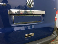 Volkswagen T5 2010–2015 Rostfri list över registreringsskylten på bakluckan Transporter, OmsaLine – italienskt rostfritt stål foto 1