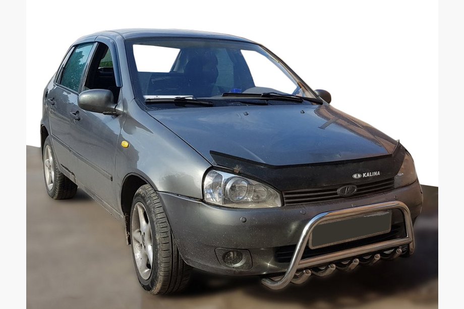 Lada Kalina 2004–2011 Frontbåge (bullbar) WT003 (60 mm, rostfritt stål) Image