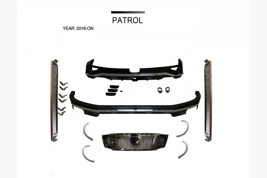 Nissan Patrol Y62 2010–2024 Bodykit-sats V1 (2016↗) Image