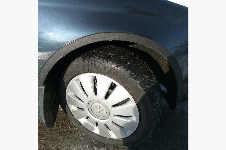 Volkswagen Jetta 2011–2018 Hjulhuslister (4 st, svarta) Image