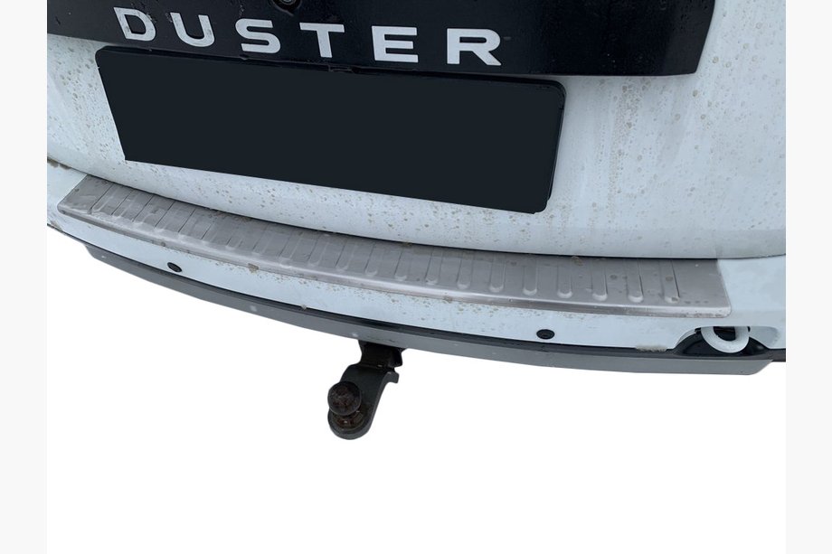 Renault Duster 2008–2017 Lastskydd för bakre stötfångare Carmos V1 med bock (rostfritt stål) Foto 6