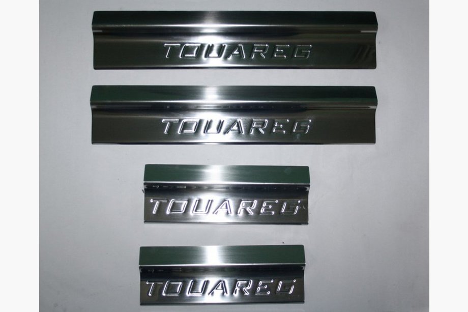 Volkswagen Touareg 2002–2010 Breda instegslister (4 st, rostfritt stål) Image