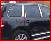 Volkswagen Touareg 2002–2010 Kromlister för dörrstolpar (6 st, rostfritt stål) foto 12