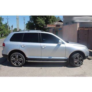 Takräcken i krom (plastfötter) Volkswagen Touareg 2002–2010 foto 4