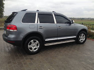 Volkswagen Touareg 2002–2010 Takräcken i krom (plastfötter) Metallfot foto 3