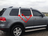 Volkswagen Touareg 2002–2010 Kromlister för dörrstolpar (6 st, rostfritt stål) foto 7