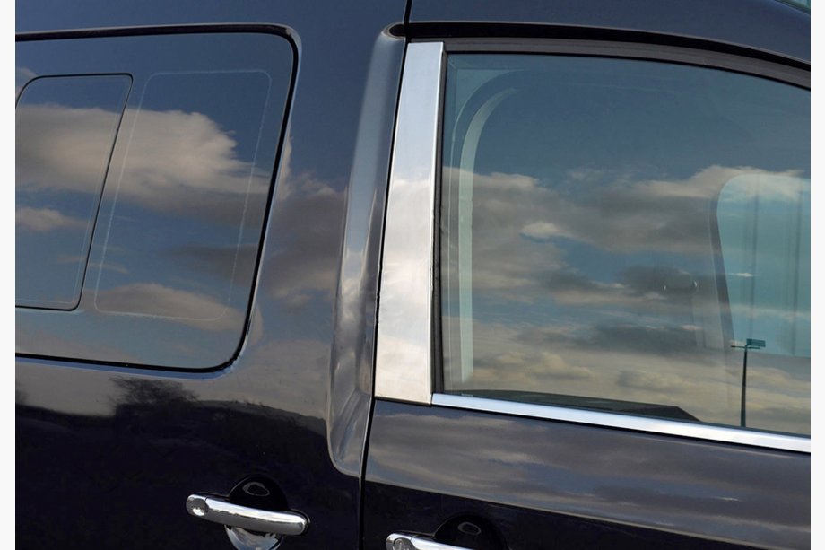 Volkswagen Caddy 2010–2015 Stolpskydd (2 st, rostfritt stål) Carmos - turkiskt stål Image
