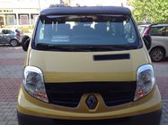 Nissan Primastar 2002–2014 Vindrutespoiler (svart blank, 5 mm) foto 3