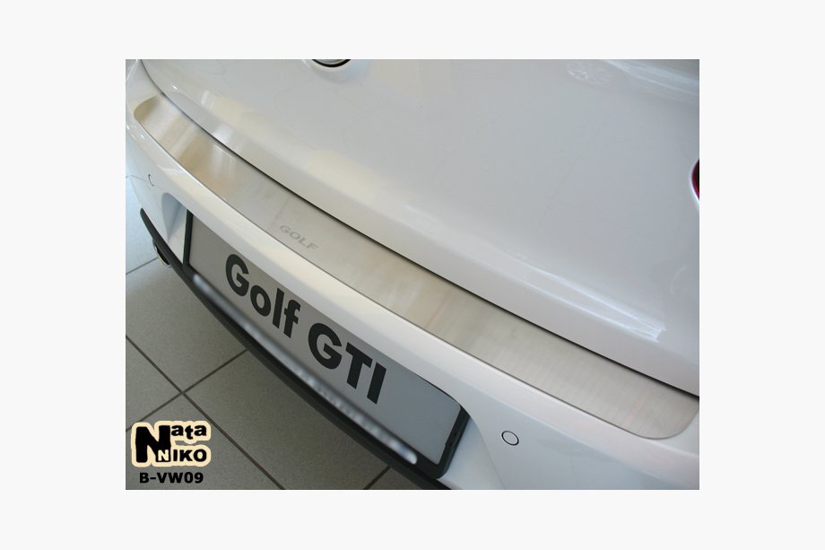 Volkswagen Golf 6 2008–2014 Bakre stötfångarskydd Nataniko (rostfritt stål) Halvkombi Image