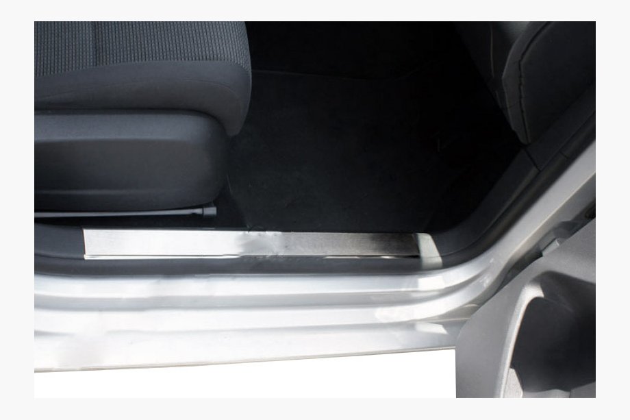 Seat Leon 2005–2012 OmsaLine instegslister invändigt (2 st, rostfritt stål) Image
