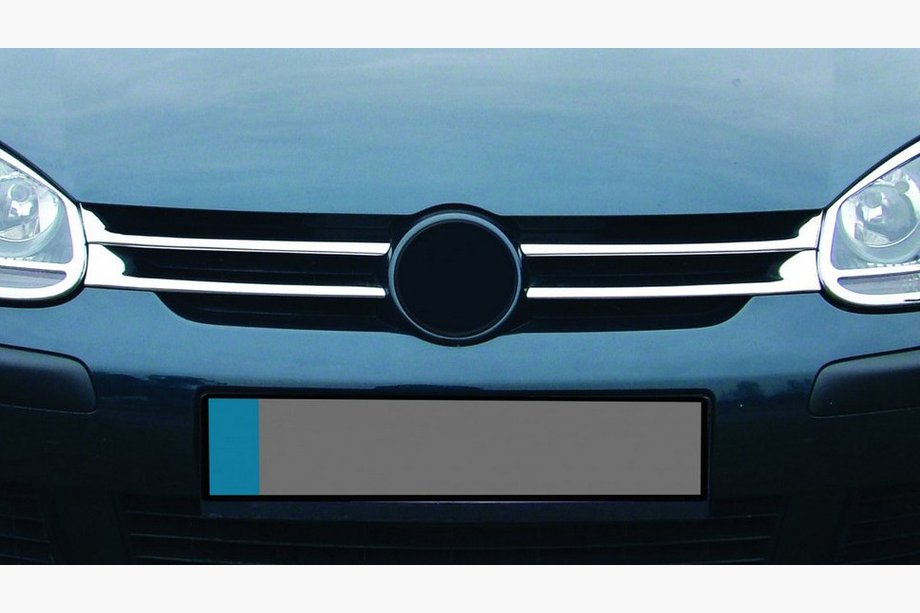 Volkswagen Golf 5 2003–2009 Smala grillister (4 st, rostfritt) Image