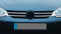 Volkswagen Golf 5 2003–2009 Smala grillister (4 st, rostfritt) foto 1