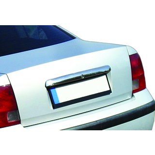 Kromlist ovanför registreringsskylten (1996-2000, rostfritt stål) Volkswagen Passat B5 1997–2005 foto 1