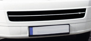 Volkswagen T5 Caravelle 2004–2010 Rostfri list till stötfångargaller foto 3