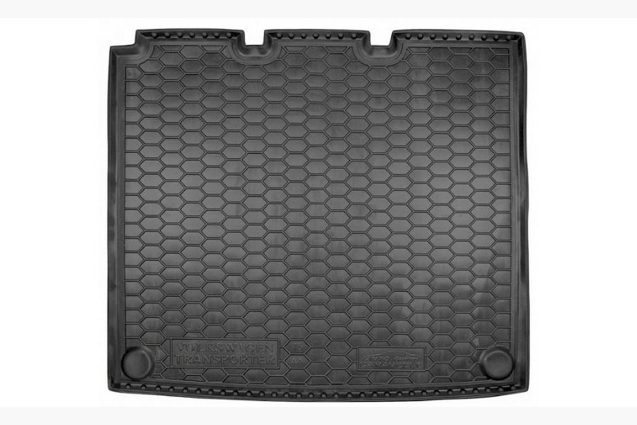Volkswagen T5 2010–2015 Bagagerumsmatta i gummi, lång, för Caravelle med extra värmare (Autogumm, gummi) Image