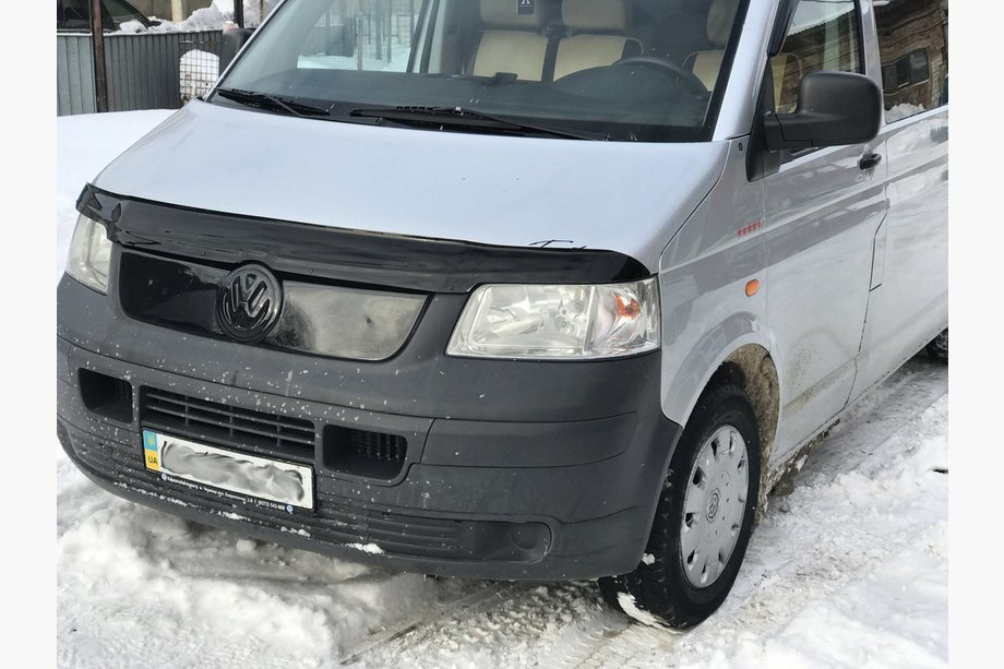 Volkswagen T5 Transporter 2003–2010 Övre vinterfront för grill Matt Foto 3