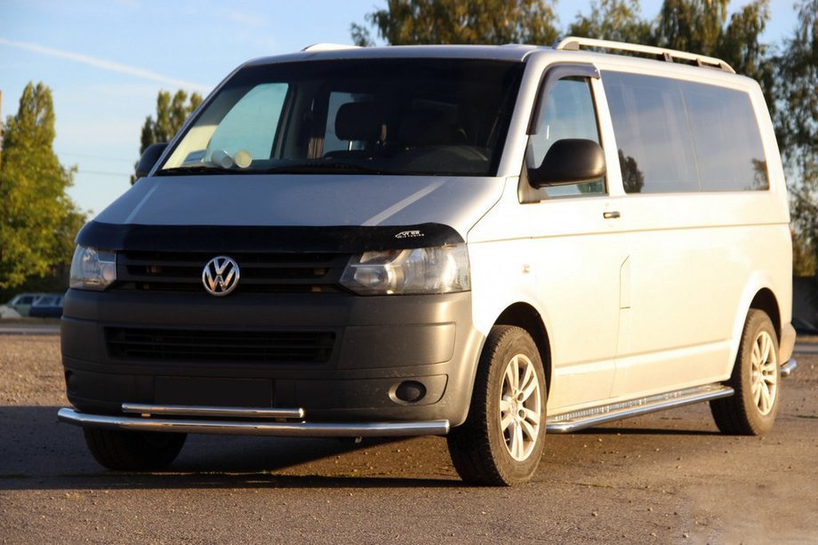 Volkswagen T5 2010–2015 Nedre dubbelrör 70/48 mm (rostfritt stål) Image