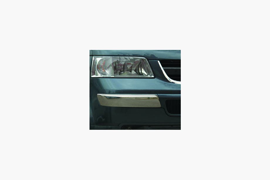 Volkswagen T5 Transporter 2003–2010 Kromade hörnskydd för främre stötfångaren (2 st, rostfritt stål) Image