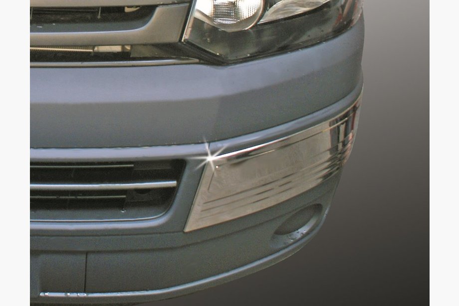 Volkswagen T5 2010–2015 Hörn till främre stötfångare (2 st, rostfritt) Foto 1