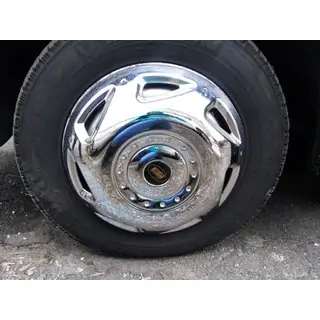 OEM navkapslar i rostfritt stål (2-axlad, 4 st) Mercedes Sprinter W906 2006–2018 foto 2