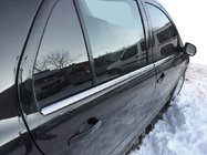 Skoda Fabia 2000–2007 Yttre fönsterlister (4 st, rostfritt stål) Carmos - turkiskt stål foto 1