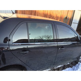 Yttre fönsterlister (4 st, rostfritt stål) Skoda Fabia 2000–2007 foto 2