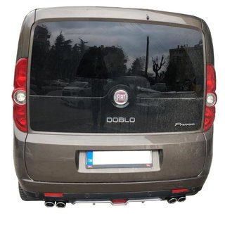 Bakre stötfångaröverlägg (för lackering) Fiat Doblo II 2010–2022