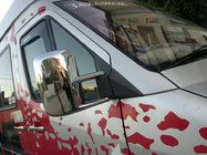 Mercedes Sprinter W901/902/903/904/905 1995–2006 Kromade spegelkåpor (2 st, plast) foto 4