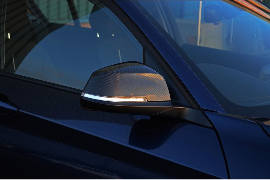 BMW 1-serien F20/F21 2011–2019 Kåpor till backspeglar (2 st, äkta kolfiber) Image