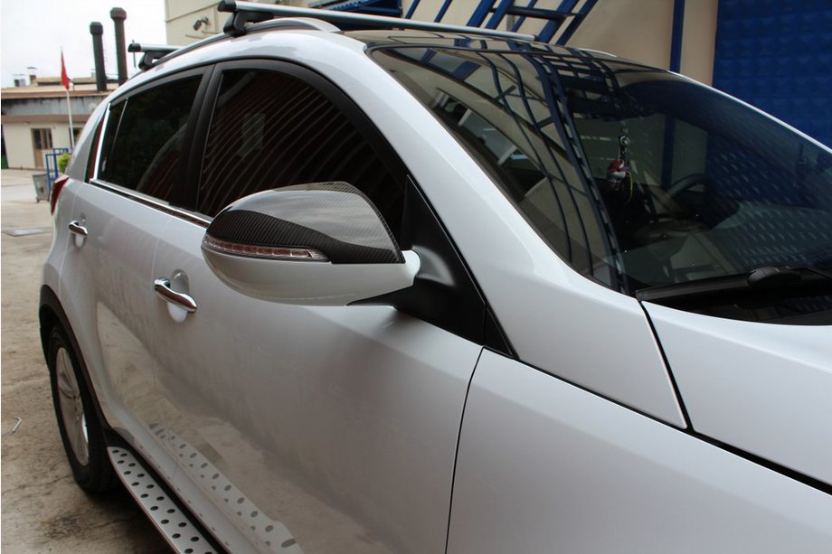 Kia Sportage 2010–2015 Spegelkåpor (2 st, kolfiber) Image