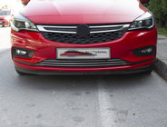 Opel Astra K 2016–2021 Kromlister för främre stötfångare (3 st, rostfritt) foto 1