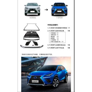 Främre grill med nedre läpp F-Sport (2018+) Lexus NX 2014–2021 foto 1