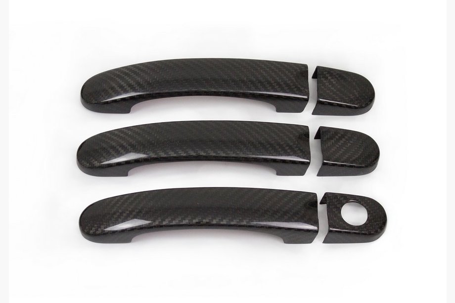 Volkswagen Caddy 2010–2015 Dörrhandtagsskydd (äkta kolfiber) 4 handtag Foto 3