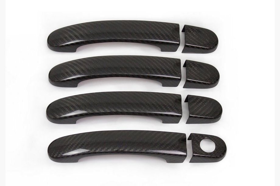 Volkswagen Caddy 2010–2015 Dörrhandtagsskydd (äkta kolfiber) 4 handtag Foto 4