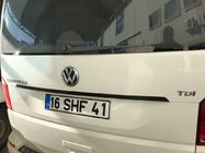 Volkswagen T6 2015–2024 List ovanför registreringsskylten (kolfiber) foto 1