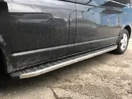 Volkswagen T5 Multivan 2003–2010 Sidosteg BlackLine (2 st, aluminium) foto 1