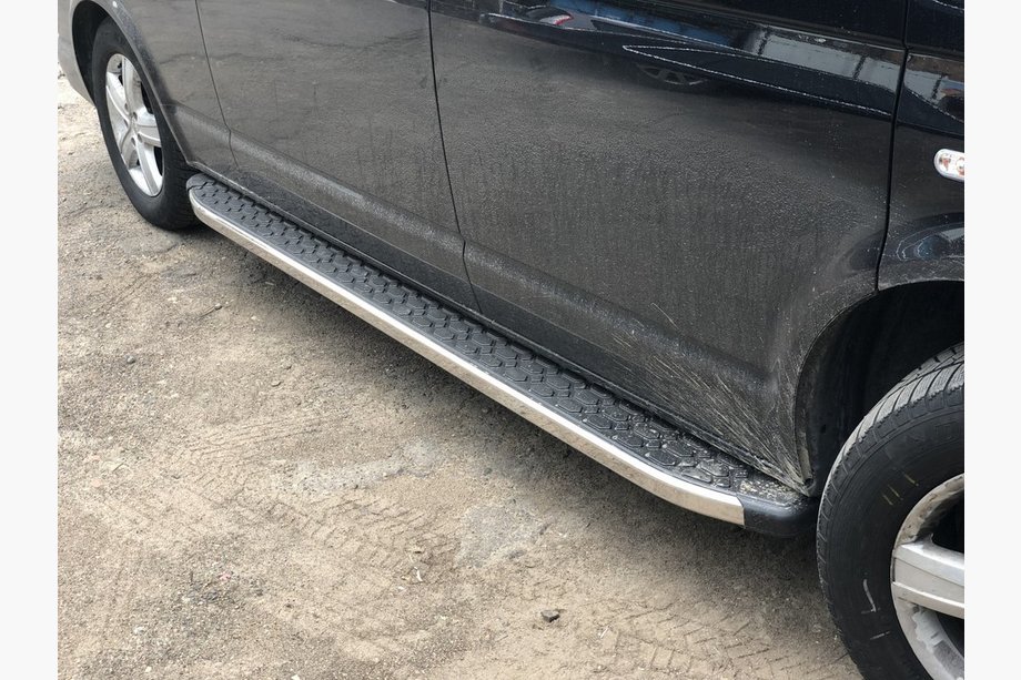 Volkswagen T6 2015–2024 Sidosteg BlackLine (2 st, aluminium) Image