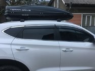 Hyundai Tucson TL 2016–2021 Vindavvisare för sidorutor med kromlist (6 st, Niken) foto 1