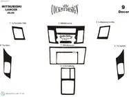 Mitsubishi Lancer X 2008– Instrumentpanelslister (Meric) foto 8
