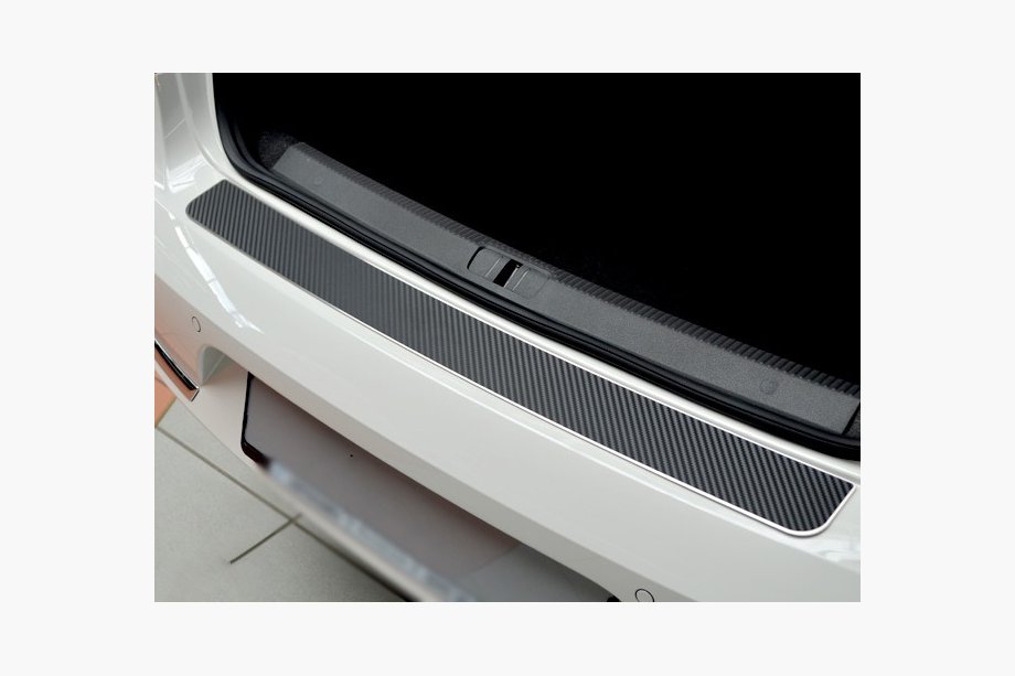 Fiat Doblo II 2010–2022 Lastskydd till bakre stötfångare, kolfiberlook (rostfritt stål) Image